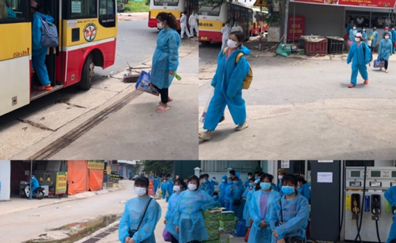 Bắc Giang đưa lao động của c&aacute;c tỉnh, th&agrave;nh phố tạm thời trở về địa phương