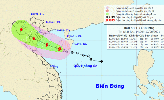 C&ocirc;ng điện số 02 về ứng ph&oacute; với v&ugrave;ng &aacute;p thấp tr&ecirc;n Biển Đ&ocirc;ng