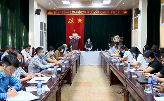 Giao ban c&ocirc;ng t&aacute;c b&aacute;o ch&iacute;, tuy&ecirc;n truyền th&aacute;ng 6/2021