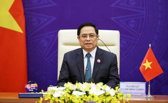 Thủ tướng Phạm Minh Ch&iacute;nh đưa ra s&aacute;u giải ph&aacute;p quan trọng tại Phi&ecirc;n thảo luận của Hội nghị P4G 2030 