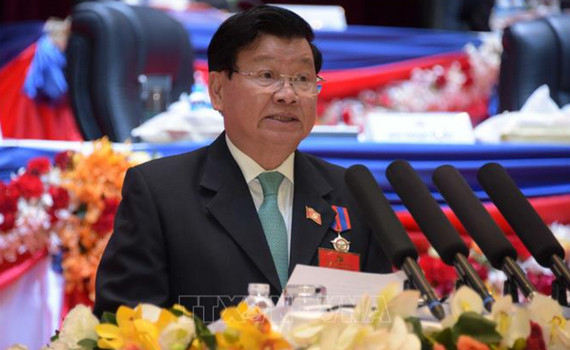 Tổng B&iacute; thư, Chủ tịch nước L&agrave;o thăm hữu nghị ch&iacute;nh thức Việt Nam 