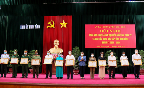 Tổng kết cuộc bầu cử ĐBQH kh&oacute;a XV v&agrave; đại biểu HĐND c&aacute;c cấp tỉnh Ninh B&igrave;nh nhiệm kỳ 2021-2026