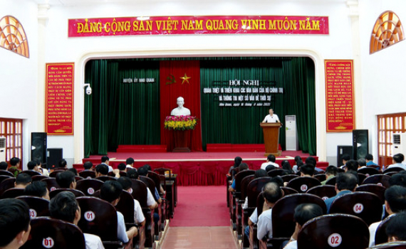 Nho Quan qu&aacute;n triệt, triển khai c&aacute;c Nghị quyết của Bộ Ch&iacute;nh trị