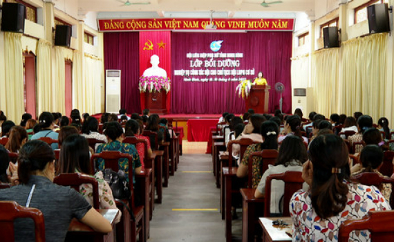 Hội Li&ecirc;n hiệp Phụ nữ tỉnh bồi dưỡng nghiệp vụ c&ocirc;ng t&aacute;c Hội năm 2022