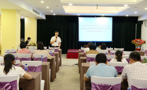 Tập huấn kiểm tra, gi&aacute;m s&aacute;t thực hiện m&ocirc;i trường kh&ocirc;ng kh&oacute;i thuốc l&aacute;