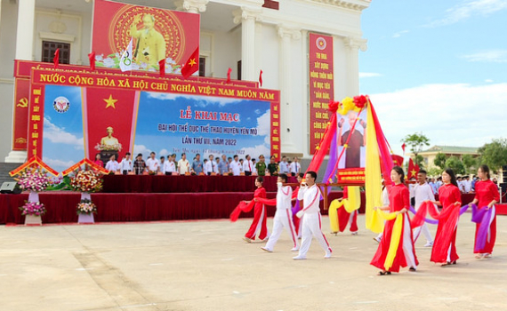 Khai mạc Đại hội Thể dục thể thao huyện Y&ecirc;n M&ocirc; lần thứ VII năm 2022.