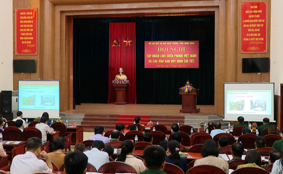 Bộ Chỉ huy Bộ đội Bi&ecirc;n ph&ograve;ng tỉnh tập huấn Luật Bi&ecirc;n ph&ograve;ng Việt Nam