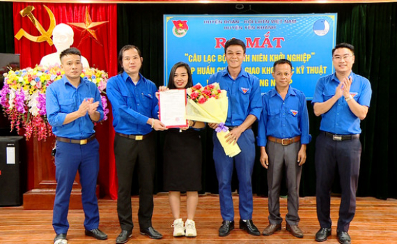 Huyện đo&agrave;n Y&ecirc;n Kh&aacute;nh ra mắt &ldquo;C&acirc;u lạc bộ Thanh ni&ecirc;n khởi nghiệp&rdquo; 