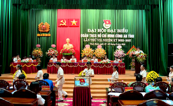 Đại hội đại biểu Đo&agrave;n TNCS Hồ Ch&iacute; Minh C&ocirc;ng an tỉnh lần thứ VII
