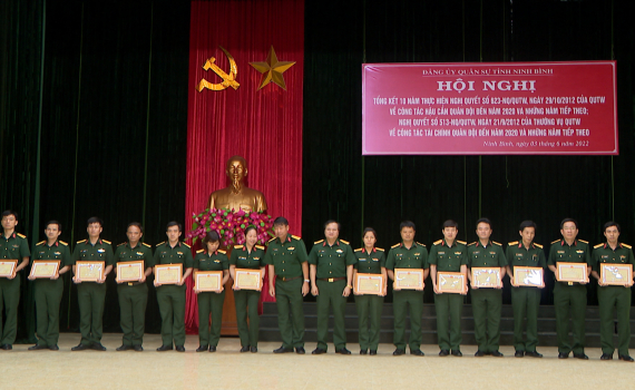 Đảng uỷ Qu&acirc;n sự tỉnh tổng kết 10 năm thực hiện c&ocirc;ng t&aacute;c hậu cần v&agrave; t&agrave;i ch&iacute;nh của Qu&acirc;n ủy Trung ương
