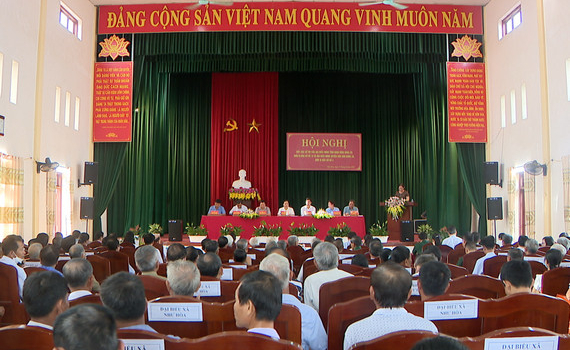 Đại biểu HĐND tỉnh tiếp x&uacute;c cử tri huyện Kim Sơn