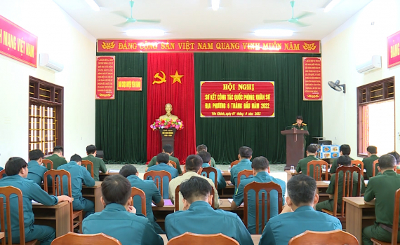 Y&ecirc;n Kh&aacute;nh sơ kết c&ocirc;ng t&aacute;c quốc ph&ograve;ng qu&acirc;n sự địa phương 6 th&aacute;ng đầu năm