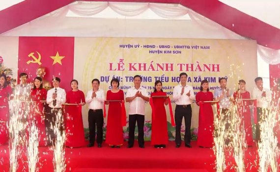 Kh&aacute;nh th&agrave;nh Trường Tiểu học A x&atilde; Kim Mỹ