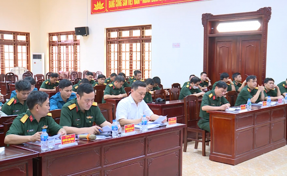 Gia Viễn sơ kết c&ocirc;ng t&aacute;c quốc ph&ograve;ng qu&acirc;n sự địa phương 6 th&aacute;ng đầu năm