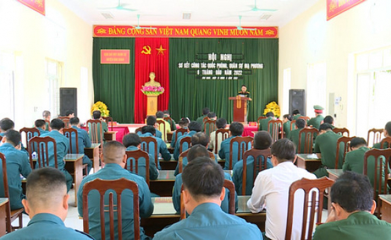 Nho Quan tăng cường c&ocirc;ng t&aacute;c qu&acirc;n sự, quốc ph&ograve;ng địa phương