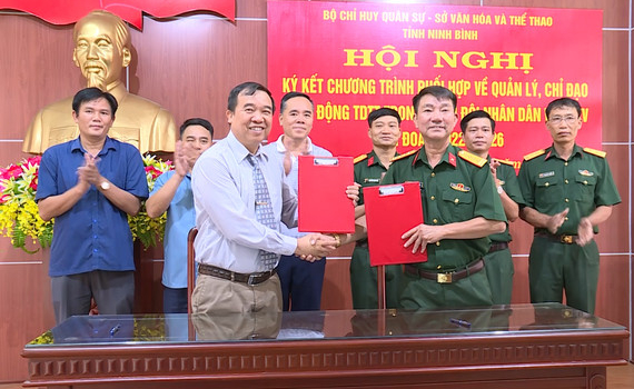 K&yacute; kết chương tr&igrave;nh phối hợp về hoạt động thể dục, thể thao 