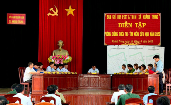 Y&ecirc;n Kh&aacute;nh diễn tập PCTT v&agrave; TKCN năm 2022.