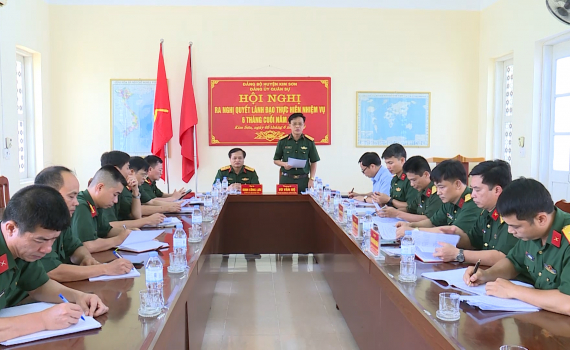 Đảng ủy Qu&acirc;n sự huyện Kim Sơn triển khai nhiệm vụ 6 th&aacute;ng cuối năm 2023