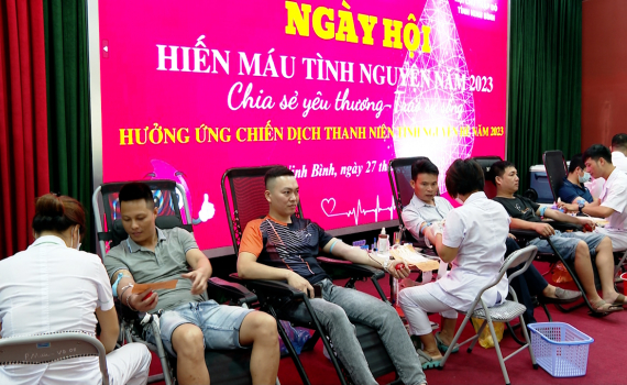 Đo&agrave;n Khối cơ quan v&agrave; doanh nghiệp tỉnh Ninh B&igrave;nh tổ chức Ng&agrave;y hội hiến m&aacute;u t&igrave;nh nguyện năm 2023