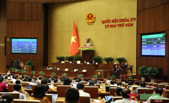 Quốc hội th&ocirc;ng qua Luật Ph&ograve;ng thủ d&acirc;n sự với tỷ lệ t&aacute;n th&agrave;nh cao