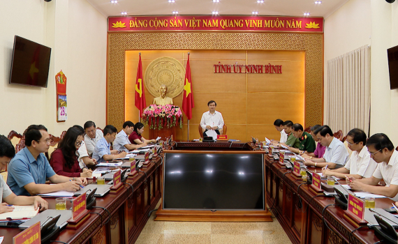Thường trực Tỉnh ủy triển khai c&ocirc;ng t&aacute;c l&atilde;nh đạo 6 th&aacute;ng cuối năm 2023