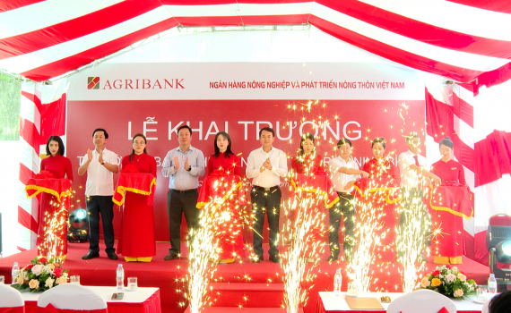 Khai trương trụ sở l&agrave;m việc của Agribank Chi nh&aacute;nh Khu vực Rịa tại x&atilde; Ph&uacute; Lộc, huyện Nho Quan