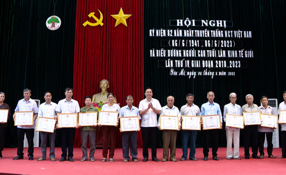 Y&ecirc;n M&ocirc; biểu dương người cao tuổi l&agrave;m kinh tế giỏi giai đoạn 2018-2023