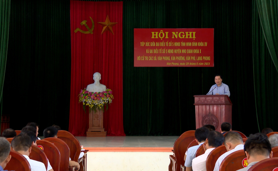 Đại biểu HĐND tỉnh tiếp x&uacute;c cử tri th&agrave;nh phố Ninh B&igrave;nh, Tam Điệp, huyện Nho Quan