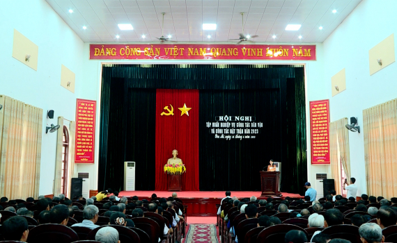 Y&ecirc;n M&ocirc; tập huấn nghiệp vụ c&ocirc;ng t&aacute;c D&acirc;n vận v&agrave; c&ocirc;ng t&aacute;c Mặt trận năm 2023