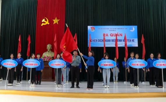 Hoa Lư ra qu&acirc;n chiến dịch Thanh ni&ecirc;n t&igrave;nh nguyện h&egrave;