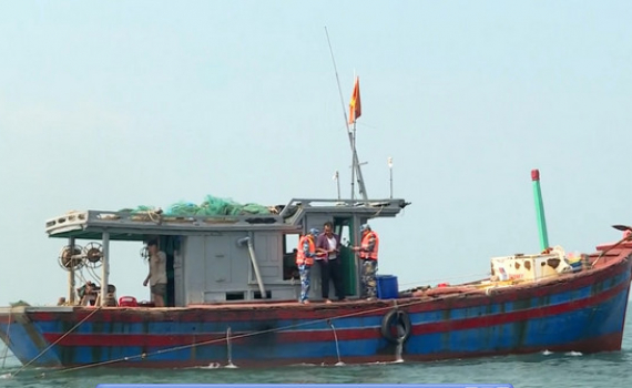 Kim Sơn tăng cường hoạt động bảo vệ m&ocirc;i trường v&ugrave;ng biển