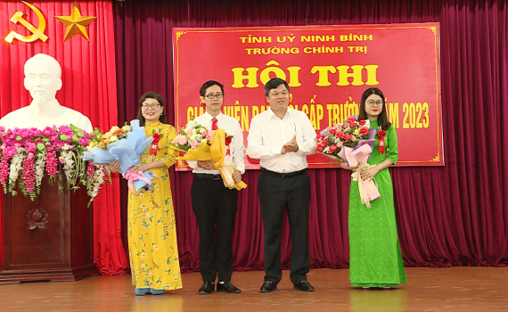 Hội thi giảng vi&ecirc;n dạy giỏi Trường Ch&iacute;nh trị tỉnh 