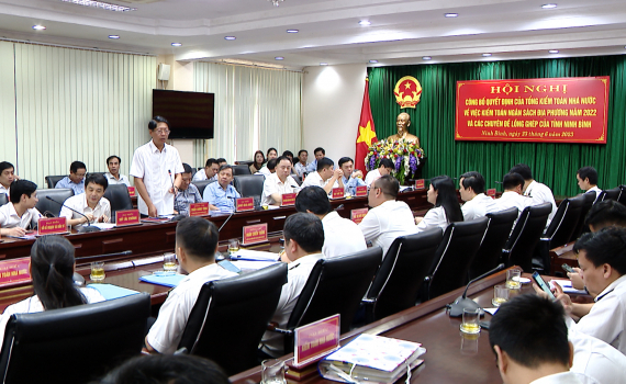 C&ocirc;ng bố Quyết định kiểm to&aacute;n ng&acirc;n s&aacute;ch địa phương năm 2022
