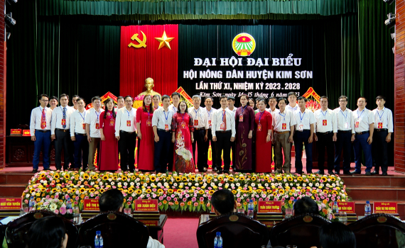 Đại hội đại biểu Hội N&ocirc;ng d&acirc;n huyện Kim Sơn lần thứ XI