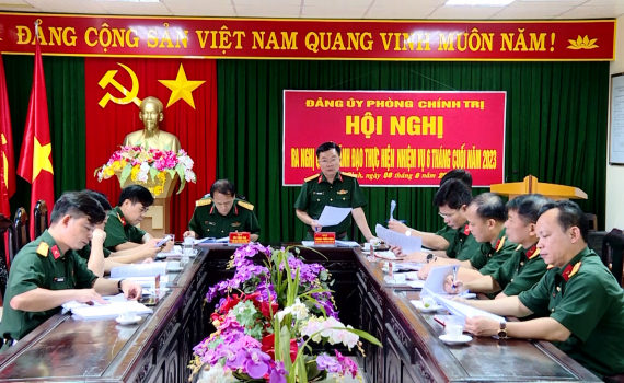 Đảng ủy c&aacute;c cơ quan Bộ CHQS tỉnh ra nghị quyết l&atilde;nh đạo thực hiện nhiệm vụ 6 th&aacute;ng cuối năm