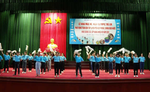 Huyện Gia Viễn tổ chức khai mạc h&egrave;, ng&agrave;y Olympic trẻ em