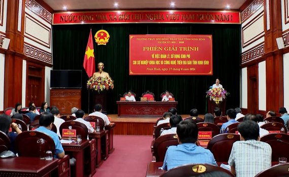 Thường trực HĐND tỉnh tổ chức phi&ecirc;n giải tr&igrave;nh về việc quản l&yacute;, sử dụng kinh ph&iacute; chi sự nghiệp khoa học v&agrave; c&ocirc;ng nghệ