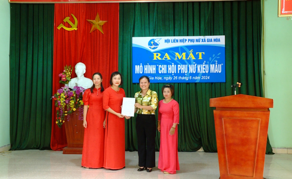 Ra mắt m&ocirc; h&igrave;nh "Chi hội Phụ nữ kiểu mẫu" tại x&atilde; Gia H&ograve;a
