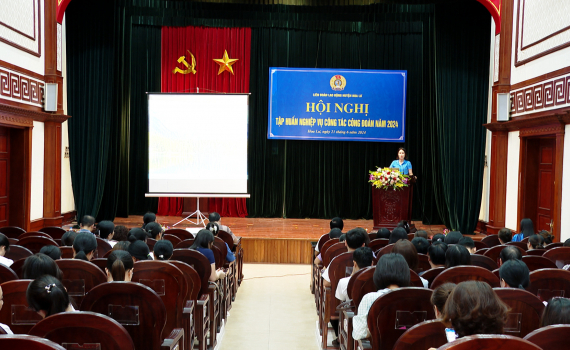 LĐLĐ huyện Hoa Lư tập huấn nghiệp vụ c&ocirc;ng t&aacute;c c&ocirc;ng đo&agrave;n năm 2024