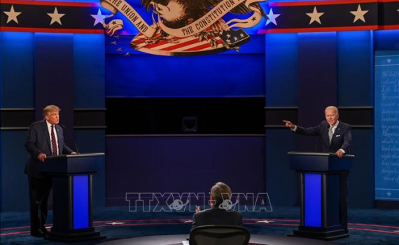 Bầu cử Mỹ: Nhiều người d&acirc;n sẽ theo d&otilde;i cuộc tranh luận giữa &ocirc;ng Biden v&agrave; &ocirc;ng Trump
