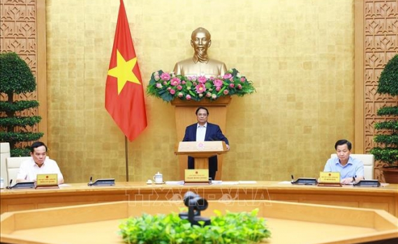 Thủ tướng Phạm Minh Ch&iacute;nh chủ tr&igrave; Phi&ecirc;n họp Ch&iacute;nh phủ x&acirc;y dựng ph&aacute;p luật th&aacute;ng 6-2024