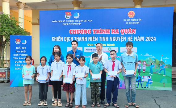 Th&agrave;nh đo&agrave;n Tam Điệp ra qu&acirc;n Th&aacute;ng Thanh ni&ecirc;n t&igrave;nh nguyện h&egrave; 2024