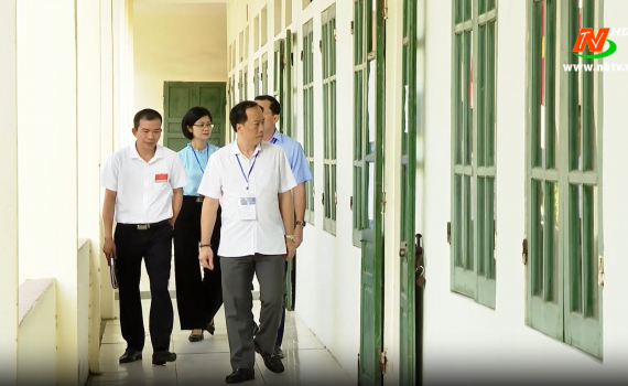 Kiểm tra c&ocirc;ng t&aacute;c coi thi Kỳ thi tuyển sinh lớp 10 THPT 