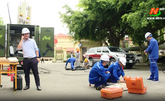 Sở Th&ocirc;ng tin v&agrave; Truyền th&ocirc;ng diễn tập đảm bảo th&ocirc;ng tin li&ecirc;n lạc phục vụ c&ocirc;ng t&aacute;c PCTT&TKCN