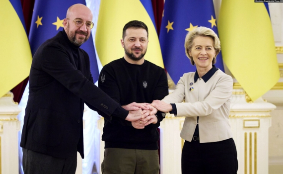 EU sắp ch&iacute;nh thức khởi động đ&agrave;m ph&aacute;n kết nạp Ukraine