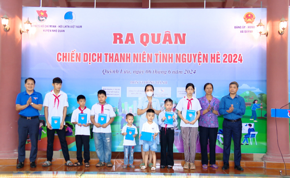 Huyện đo&agrave;n Nho Quan ra qu&acirc;n chiến dịch Thanh ni&ecirc;n t&igrave;nh nguyện h&egrave; 2024