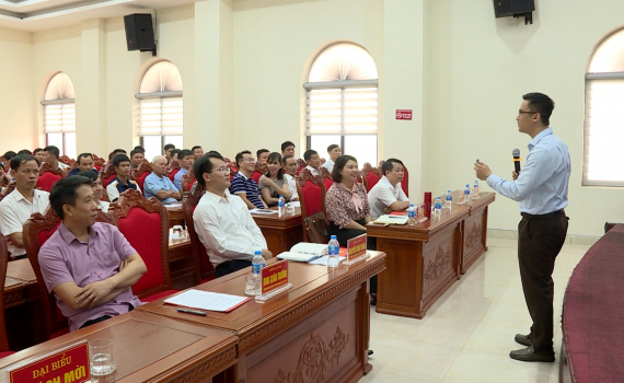 Gia Viễn tập huấn phổ biến ch&iacute;nh s&aacute;ch hỗ trợ đăng k&yacute; bảo hộ, ph&aacute;t triển t&agrave;i sản tr&iacute; tuệ