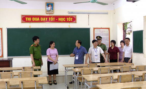 Kiểm tra c&ocirc;ng t&aacute;c chuẩn bị Kỳ thi tốt nghiệp THPT năm 2024