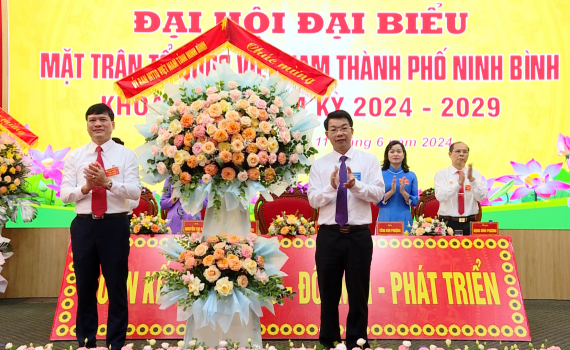 Đại hội đại biểu MTTQ Việt Nam th&agrave;nh phố Ninh B&igrave;nh, nhiệm kỳ 2024-2029