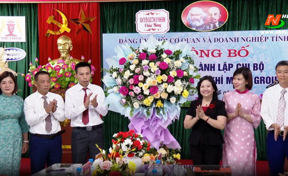 C&ocirc;ng bố Quyết định th&agrave;nh lập Chi bộ C&ocirc;ng ty cổ phần cơ kh&iacute; Moon Group